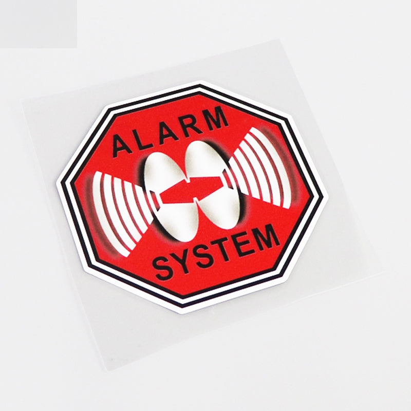 10.3CM*10.3CM Fashion High-quality ALARM SYSTEM Car Sticker Decal  Graphical 13-0421
