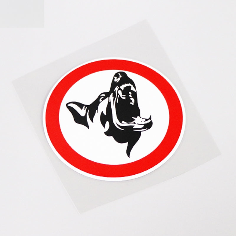 10.5CM*10.5CM Fashion German Shepherd Dog Warning Mark Car Sticker Decal  13-0973