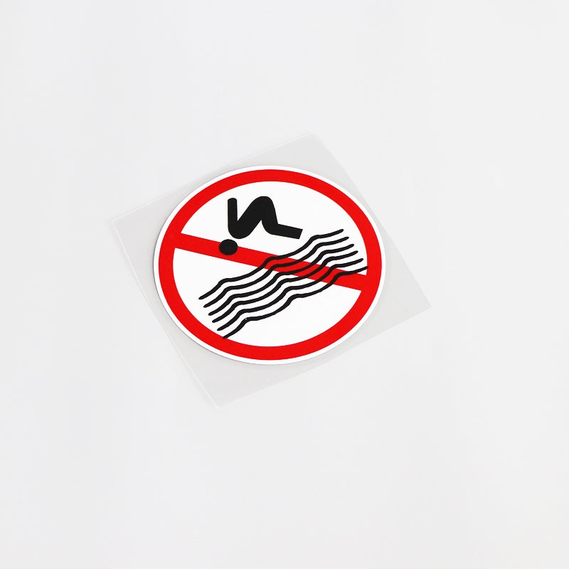 10CM*10CM Fun No Swimming  Waterproof Car Sticker Decal Graphical 13-0134