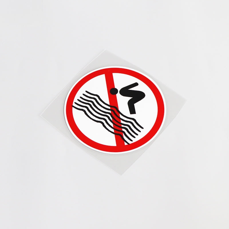 10CM*10CM Fun No Swimming  Waterproof Car Sticker Decal Graphical 13-0134
