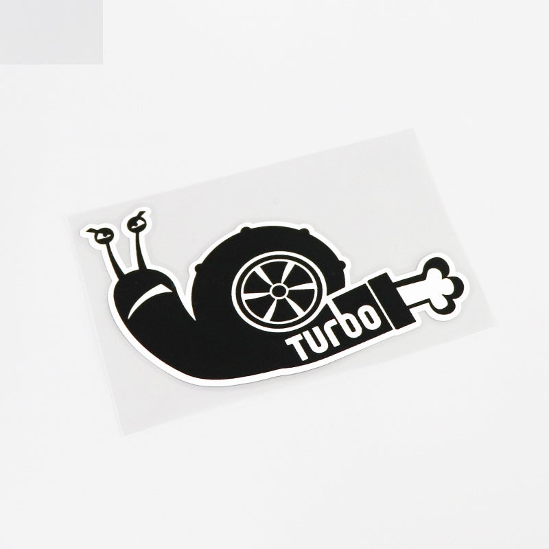 12.8CM*8.3CM Turbo Snail JDM Car Drift Funny Decal  Car Sticker 13-0285