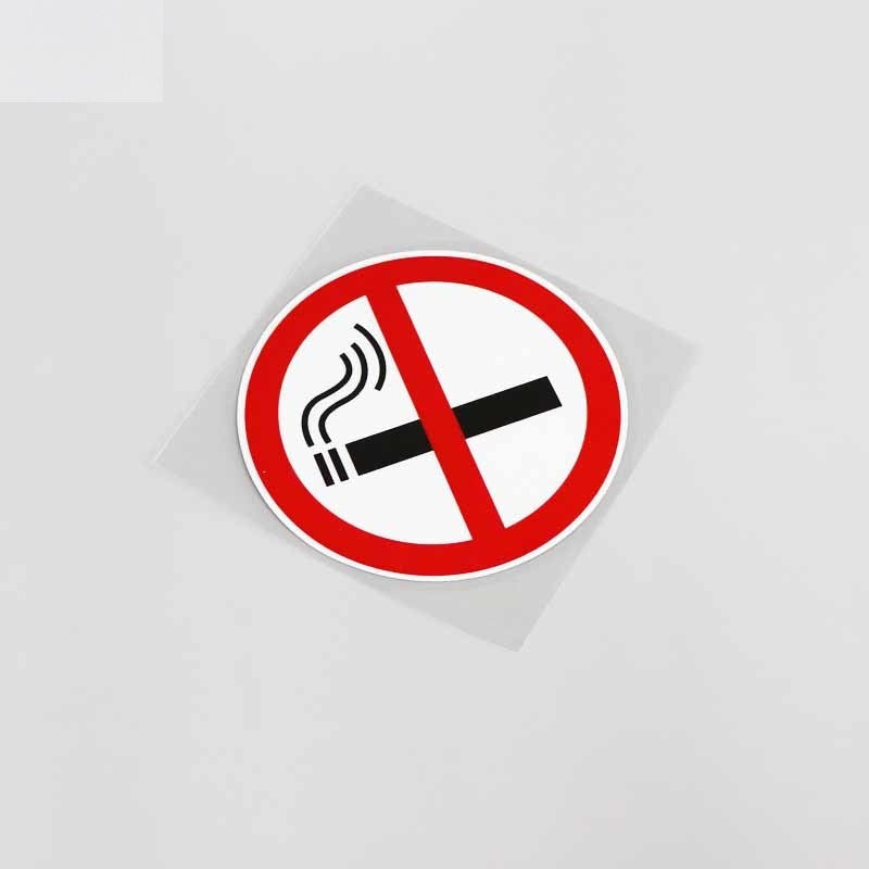 10.4CM*10.4CM Cartoon Warning No Smoking Waterproof  Car Sticker Decal Graphical 13-0060