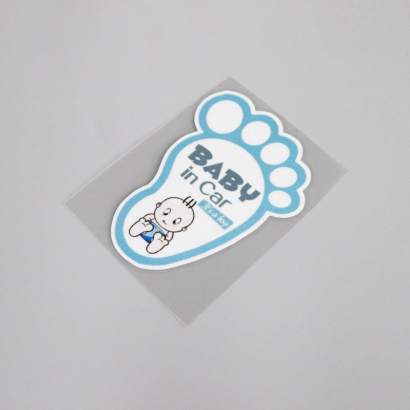 7.5CM*10.5CM Warning Fun Baby In Car  Car Window Sticker Decal Decoration 13-0048