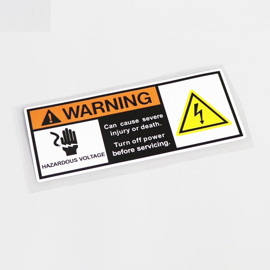 14.7CM*5.8CM WARNING HAZARDOUS VOLTAGE Car Sticker Decal Waterproof  13-0566