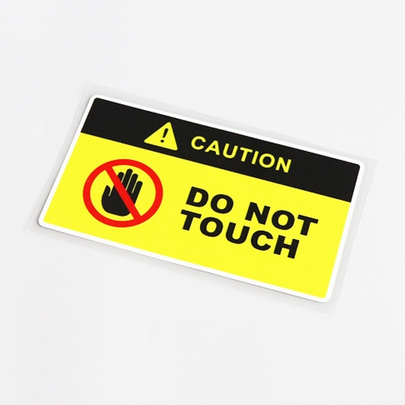 13CM*7CM Comical CAUTION DO NOT TOUCH Decal Car Sticker  Decoration 13-0751