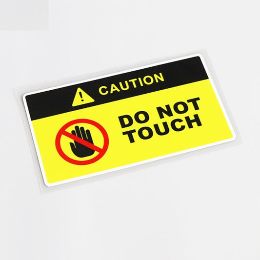 13CM*7CM Comical CAUTION DO NOT TOUCH Decal Car Sticker  Decoration 13-0751