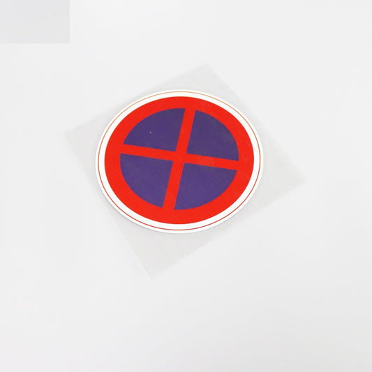 13CM*13CM Parking Is Prohibited Symbol Warning Car Sticker Decal  Decoration 13-0104