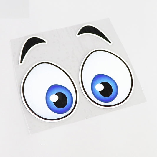14CM*12.7CM Cartoon High-quality Fun Eye Car Sticker Decoration Decal  13-0446