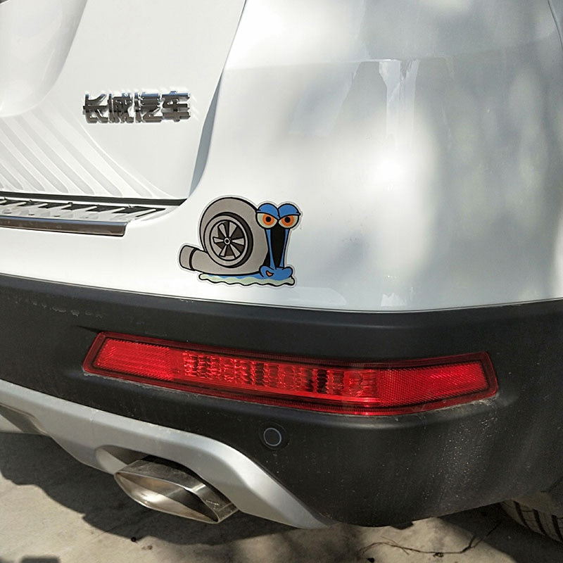 11.8CM*8CM Cartoon Car Styling  Waterproof Funny Animal Snail  Car Sticker Decal 13-0057