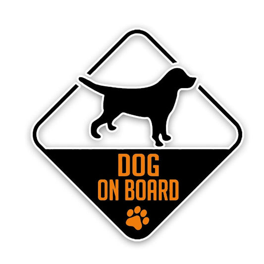 13.1CM*13.1CM DOG ON BOARD Decal  Interesting Print Car Sticker 12-40323