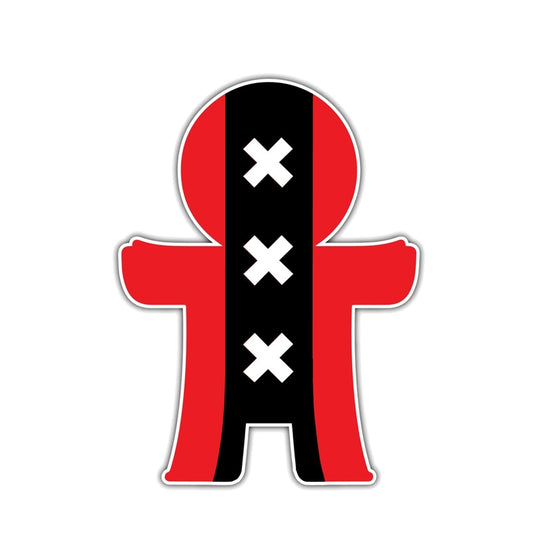 15CM*11CM Funny Cute Amsterdam Child Flag Decal   Car Sticker 12-1359