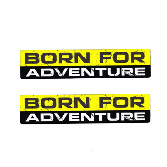 2X 15CM*3CM Personality BORN FOR ADVENTURE Funny Body Car Sticker  Decal 12-0050