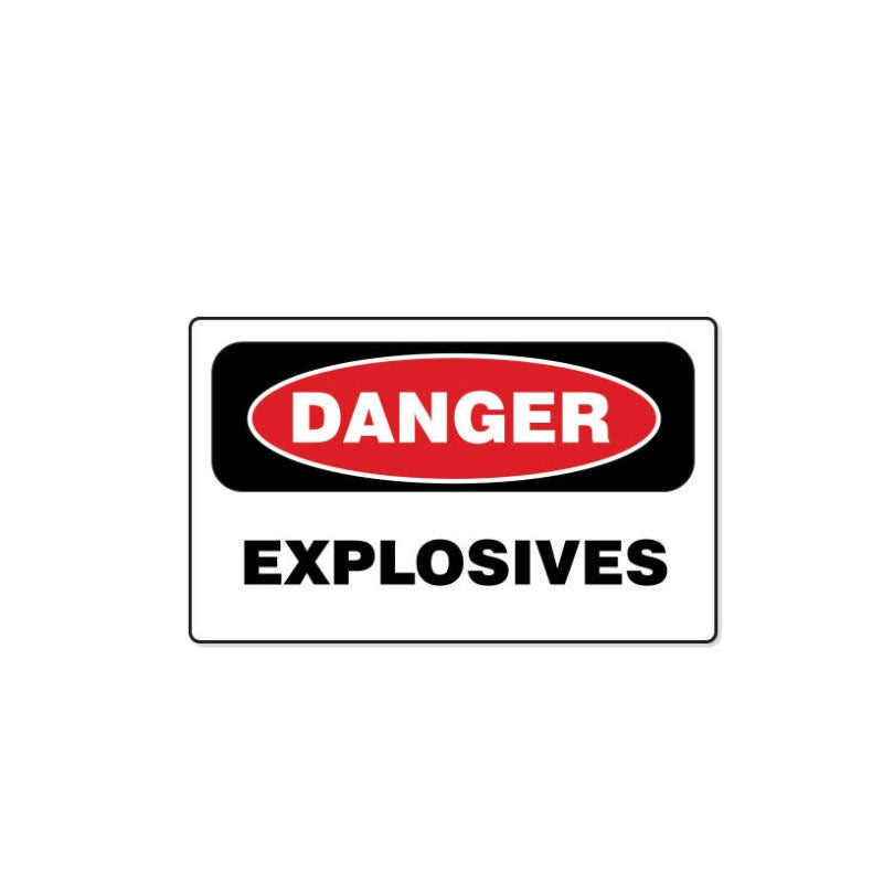 14.3CM*7.3CM Danger Explosives Car Sticker Funny  Warning Decal  12-1059