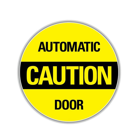 14.2CM*14.2CM Funny Caution Automatic Door Warning  Decal Car Sticker 12-0238