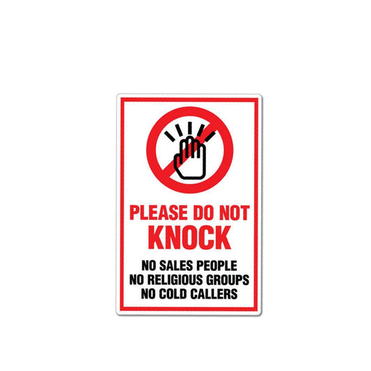 9.7CM*15CM Warning Please Do Not Knock Car Sticker  Decal 12-1023