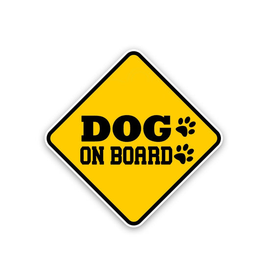 15.9CM*15.9CM DOG ON BOARD Decal Warning  Car Sticker 12-40351