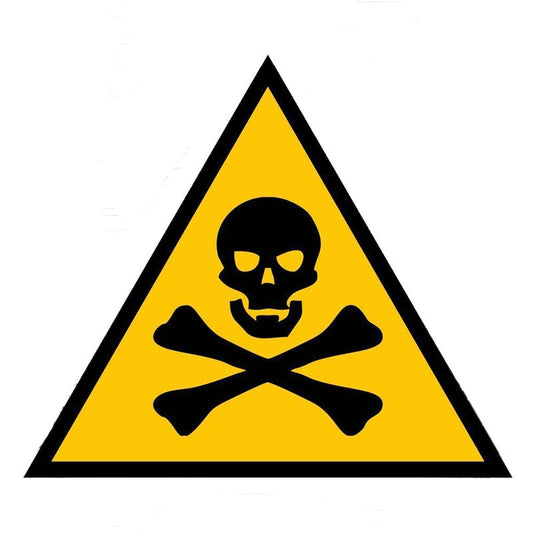 16.7CM*14.5CM Creative Skull Warning Danger Decal Car Sticker  12-0725