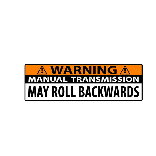15CM*4.5CM Creative Manual Transmission May Roll Backwards  Decal Car Sticker 12-0788