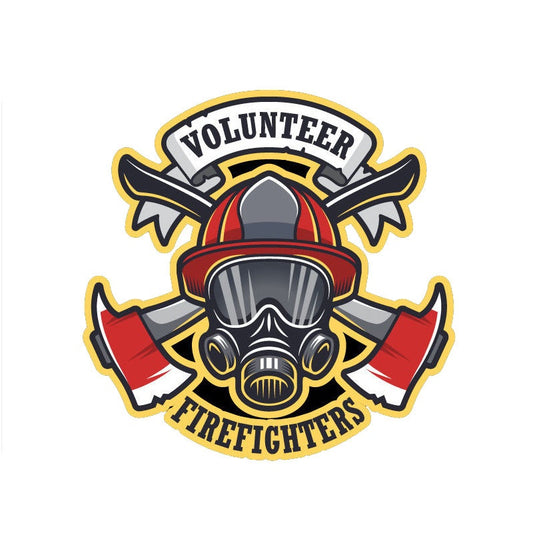 13.9CM*13.9CM Funny Volunteer Firefighter  Car Sticker  Decal 12-0659