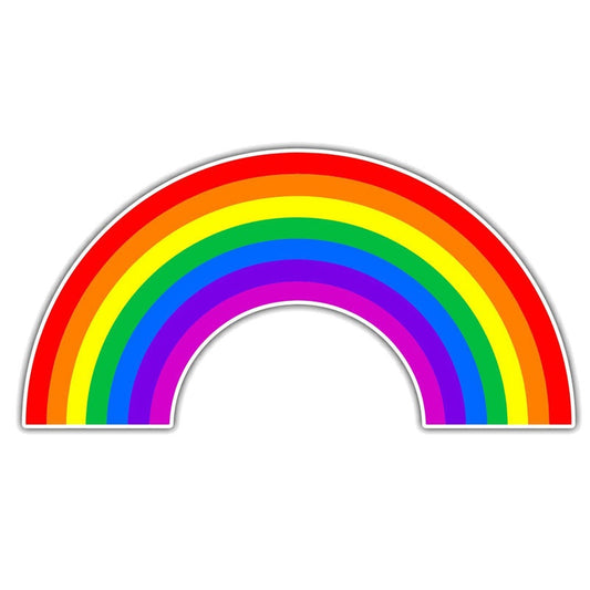 15.2CM*7.8CM Creative Rainbow Lesbian Gay  Decal Car Sticker 12-0250