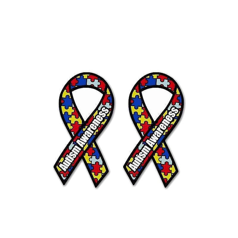 2X 5CM*9.5CM Funny Creative Autism Awareness Car Sticker  Decal 12-1377