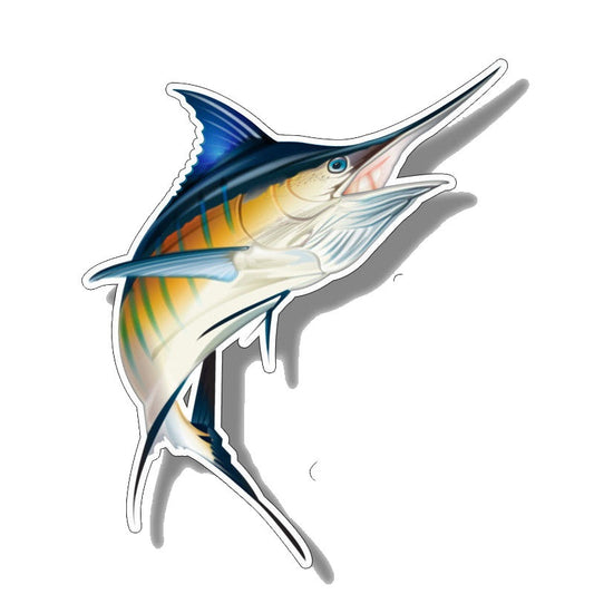 14CM*16.6CM Funny Marlin Fish Saltwater Car Sticker Decal  12-0646