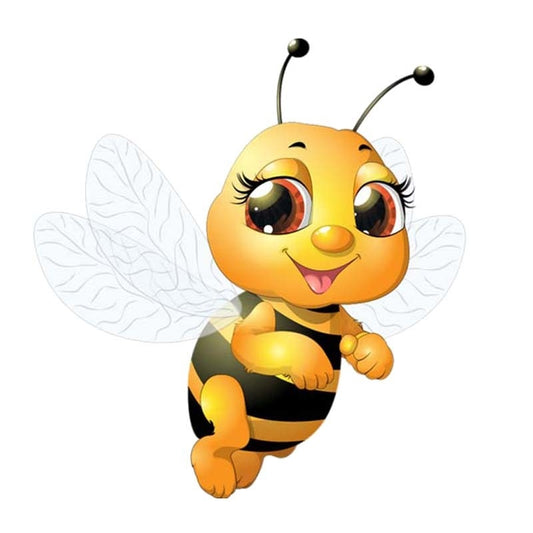 13.4CM*14.3CM A Bee Flying In The Air  Car Sticker Decal Modelling 12-300584