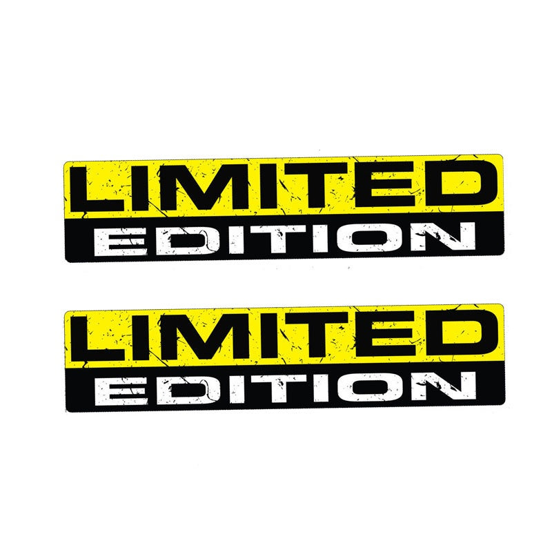 2X 15CM*3CM LIMITED EDITION Funny  Decal  Funny Personality Car Sticker 12-0061