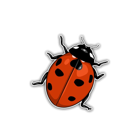 12CM*10.6CM Ladybug Animal Cartoon Car Sticker Funny  Decal 12-1086