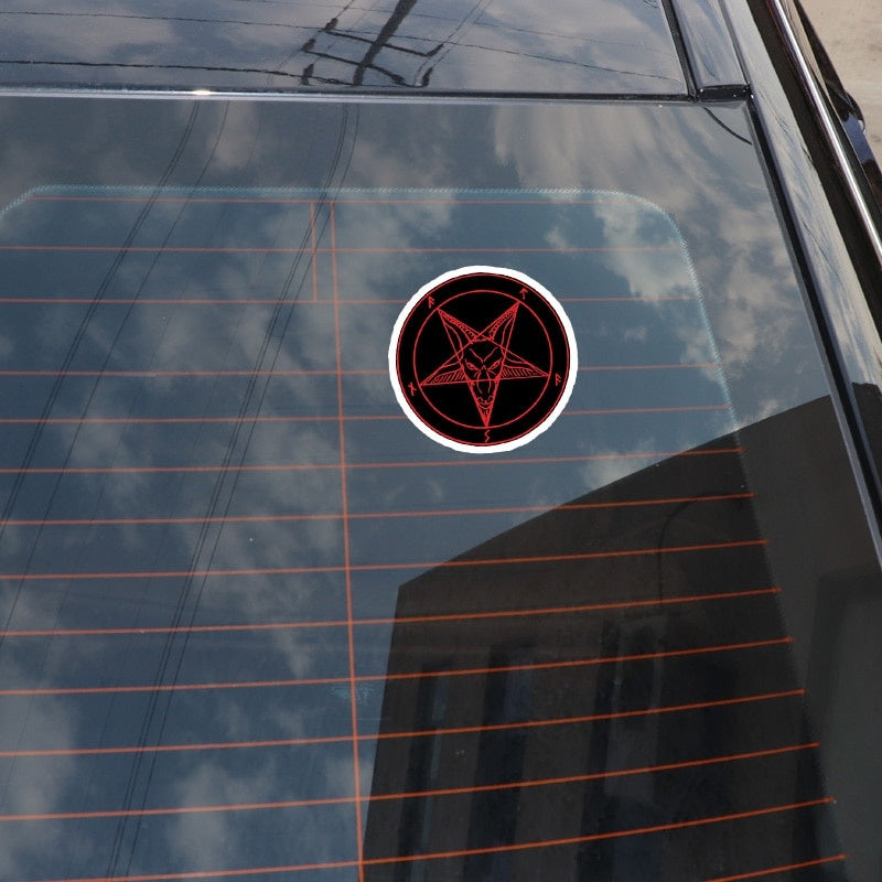 10.2CM*10.2CM Satan Devil Demon Evil Hell Car Sticker  Funny Decal  12-1301