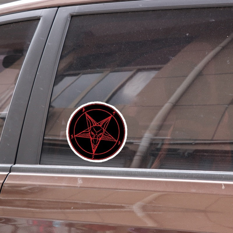 10.2CM*10.2CM Satan Devil Demon Evil Hell Car Sticker  Funny Decal  12-1301