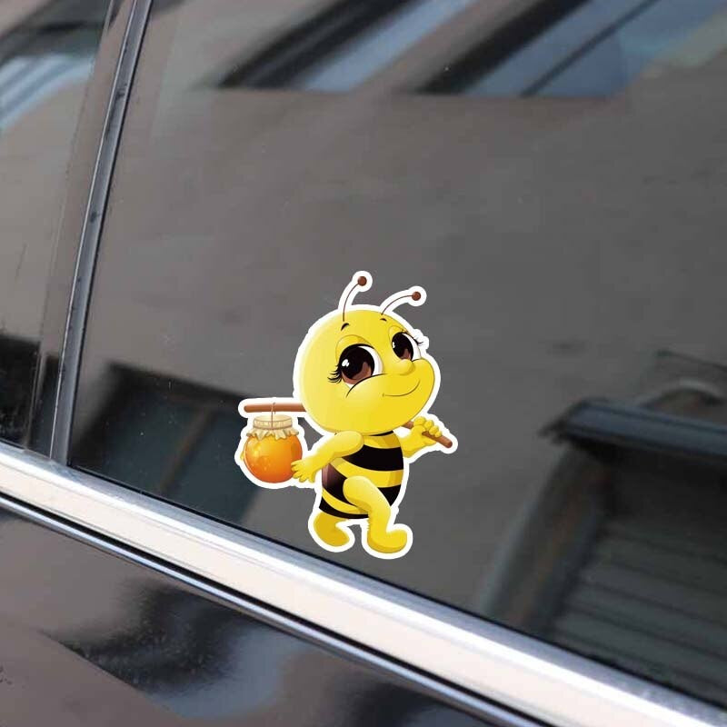 15.1CM*19.8CM Bees With Honey Decal  Car Sticker 12-300600