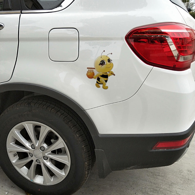 15.1CM*19.8CM Bees With Honey Decal  Car Sticker 12-300600