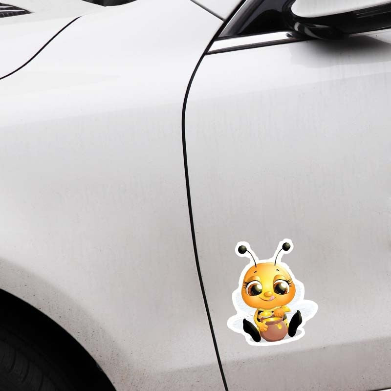 13.7CM*15.9CM Bees That Eat Honey  Decal Car Sticker 12-300557