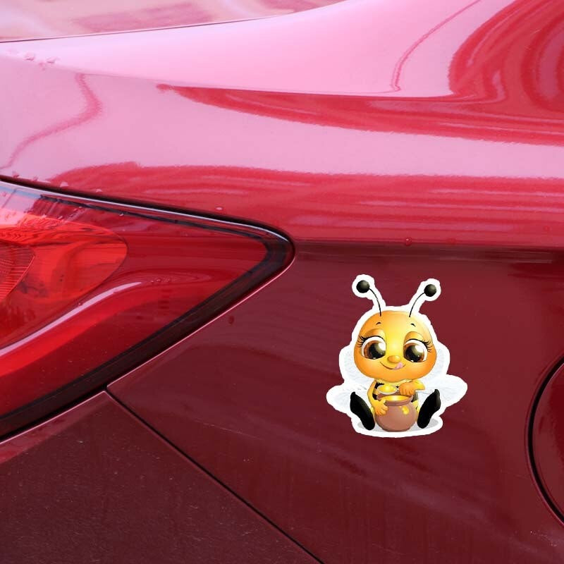 13.7CM*15.9CM Bees That Eat Honey  Decal Car Sticker 12-300557