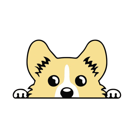 12CM*6.6CM Lovely Pembroke Welsh Corgi Car Window  Decal Sticker C1-7306