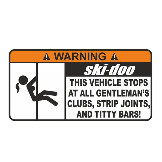 14.6CM*7.3CM Car Stickers The Vehicle Stops At All Men Clubs  Decal