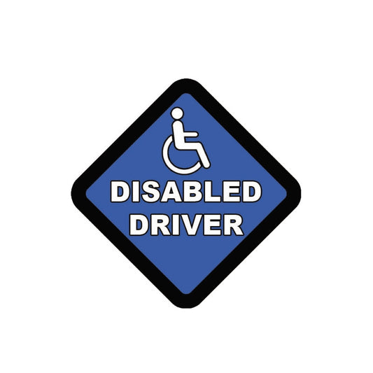 13CM*13CM Personality Car Caution DISABLED DRIVER Stickers  Decal 12-0348
