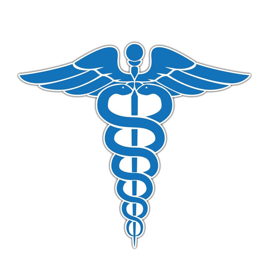 14.6CM*12.7CM Medical Sign Doctor Medicine Blue   Motorcycle Car Sticker 11-00729