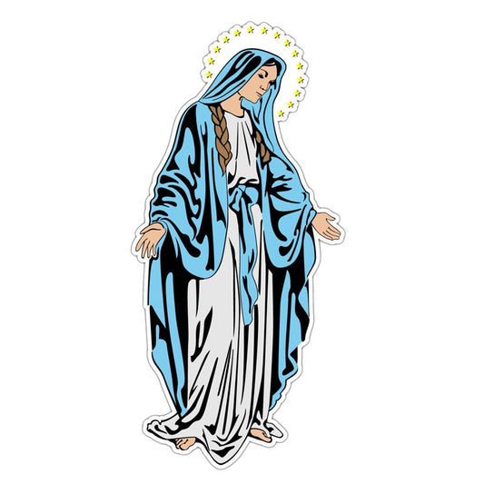 7.1CM*15.2CM  Saint Mary Jesus Mother God   Motorcycle Car Sticker 11-00373