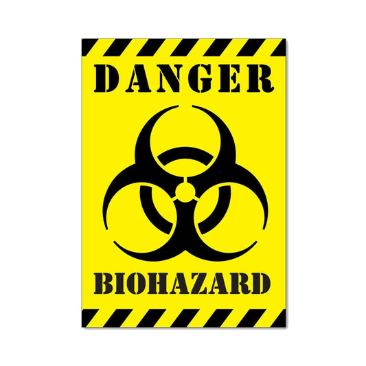 12CM*17.1CM Car Sticker Funny DANGER BIOHAZARD ZOMBIE  Decal C1-7550