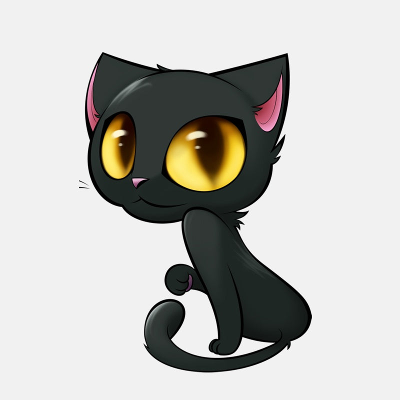 12.3CM*16.9CM  Car Sticker Personality Big Eyes Witch Cat   Decal 11-00969