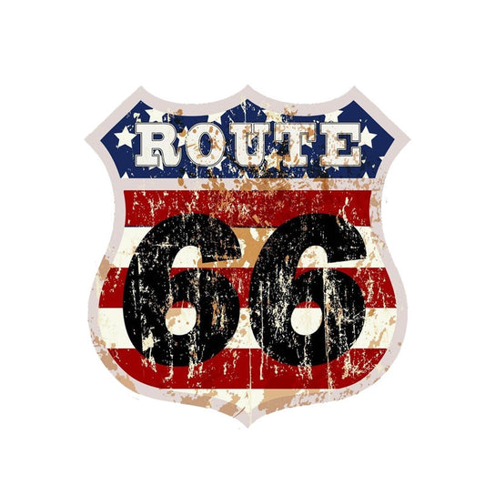 14.7CM*15.2CM Fashion Decoration Route 66  Car Motorcycle Sticker 11-00241