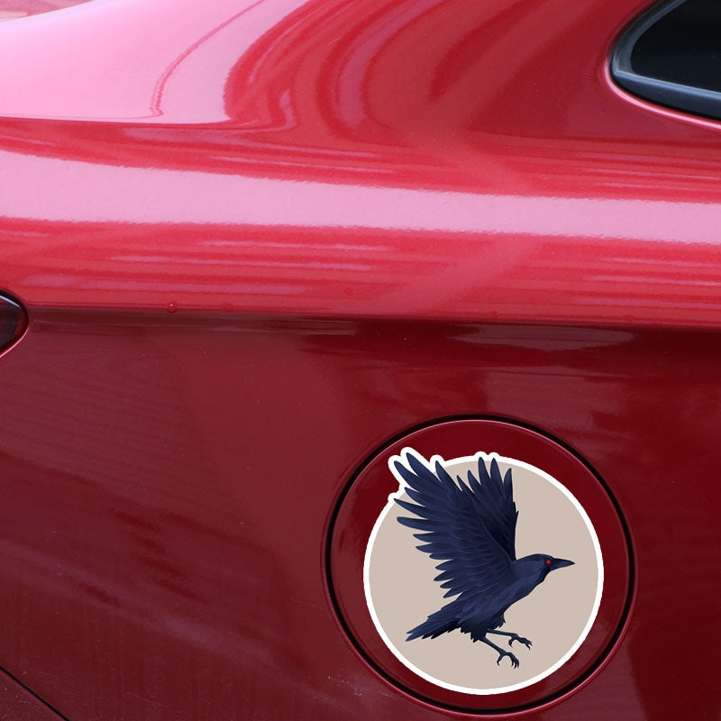 13.9*14.4CM Lovely Raven Decals Car Sticker Decor Personalized Graphic Bumper Car Window 11A0383