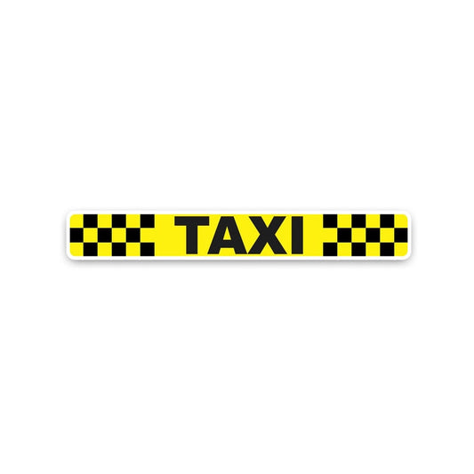 20*2.5CM Yellow Checkered TAXI Car Window Sticker  Decals Fashion Car-styling C1-8240