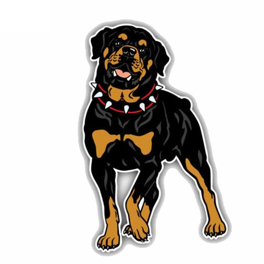 8.9CMx14CM Rottweiler Dog Car Bumper Decoration Decal Sticker C1-9012