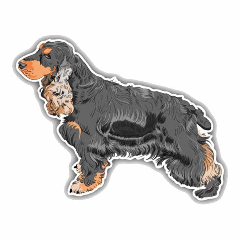 15CMx11.5CM Cute English Cocker Spaniel Breed Dog Car Decoration Bumper Car Sticker C1-9069