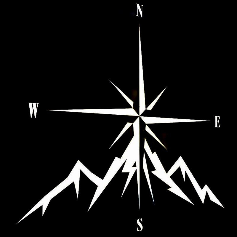 11.8cm*12.9cm NSWE Fashion Compass Rose Navigate 4x4 Offroad  Car Sticker Vinyl Decals S6-3545