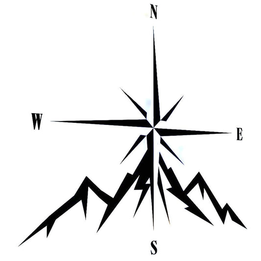 11.8cm*12.9cm NSWE Fashion Compass Rose Navigate 4x4 Offroad  Car Sticker Vinyl Decals S6-3545