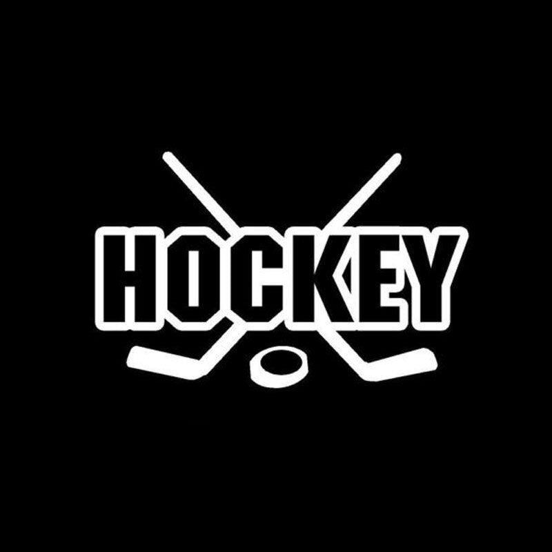 12.2cm*8cm Hockey Vinyl Creative Movement Window Sticker Decal C5-1191